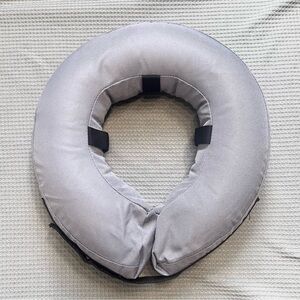 Well & Good Soft-Filled Recovery Dog Collar, Medium/Large - Light Grey